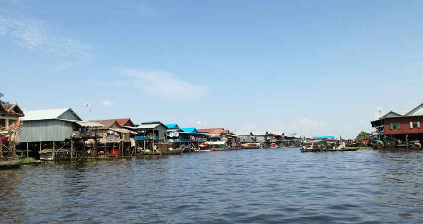 Kampong Phluk Fishing Village on Tonle Sap lake